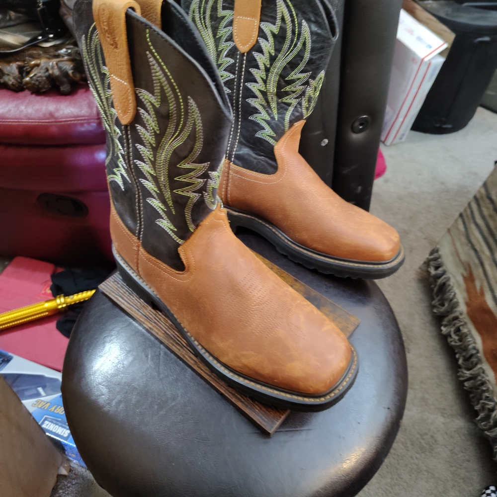 J.B. Dillon Brown and Black Western Boots Size 11